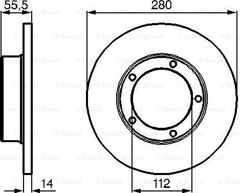 BOSCH 0 986 478 770 - Спирачен диск vvparts.bg