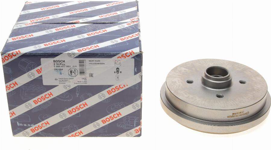 BOSCH 0 986 477 002 - Спирачен барабан vvparts.bg