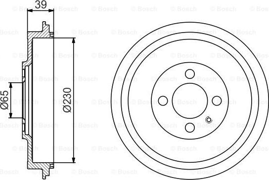 BOSCH 0 986 477 194 - Спирачен барабан vvparts.bg