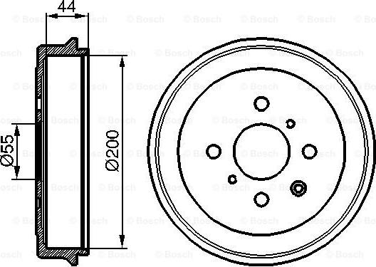 BOSCH 0 986 477 148 - Спирачен барабан vvparts.bg