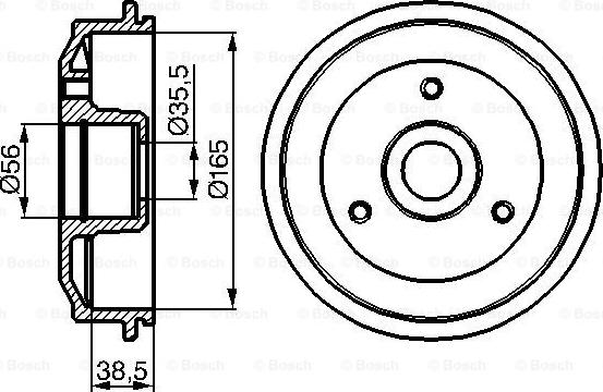 BOSCH 0 986 477 118 - Спирачен барабан vvparts.bg