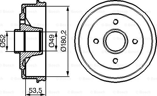 BOSCH 0 986 477 117 - Спирачен барабан vvparts.bg