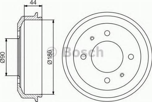 BOSCH 0 986 477 181 - Спирачен барабан vvparts.bg