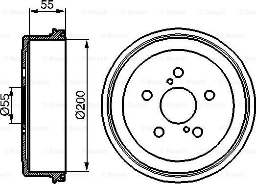 BOSCH 0 986 477 139 - Спирачен барабан vvparts.bg