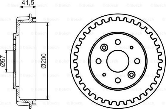 BOSCH 0 986 477 247 - Спирачен барабан vvparts.bg