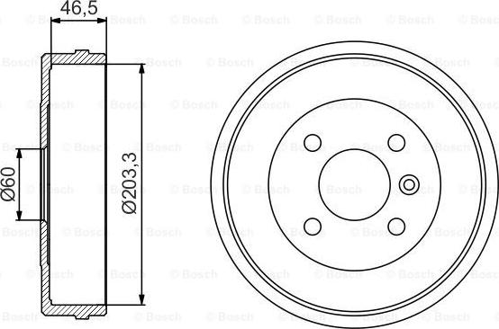 BOSCH 0 986 477 221 - Спирачен барабан vvparts.bg