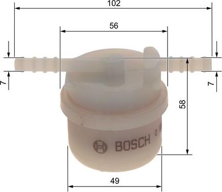 BOSCH 0 986 4B2 034 - Горивен филтър vvparts.bg