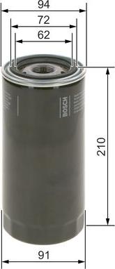 BOSCH 0 986 4B7 042 - Маслен филтър vvparts.bg