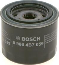 BOSCH 0 986 4B7 059 - Маслен филтър vvparts.bg