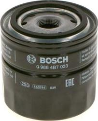 BOSCH 0 986 4B7 033 - Маслен филтър vvparts.bg