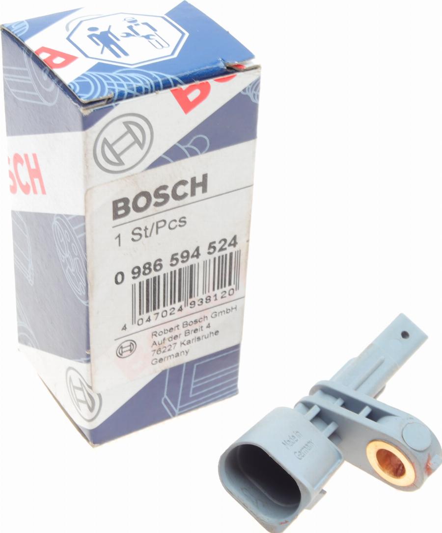 BOSCH 0 986 594 524 - Датчик, обороти на колелото vvparts.bg