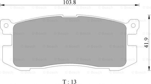 BOSCH 0 986 505 968 - Комплект спирачно феродо, дискови спирачки vvparts.bg