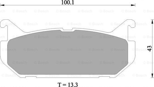 BOSCH 0 986 505 915 - Комплект спирачно феродо, дискови спирачки vvparts.bg