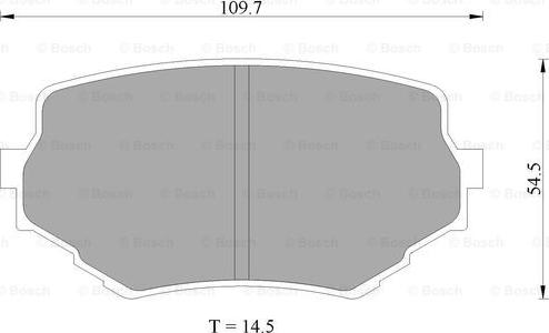 BOSCH 0 986 505 978 - Комплект спирачно феродо, дискови спирачки vvparts.bg