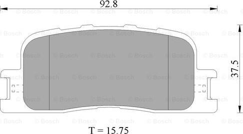 BOSCH 0 986 505 403 - Комплект спирачно феродо, дискови спирачки vvparts.bg