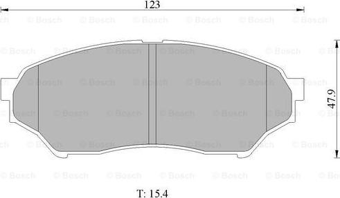 BOSCH 0 986 505 669 - Комплект спирачно феродо, дискови спирачки vvparts.bg