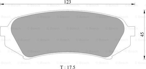 BOSCH 0 986 505 679 - Комплект спирачно феродо, дискови спирачки vvparts.bg