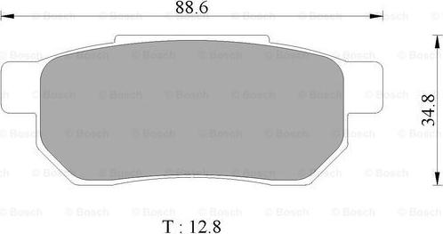 BOSCH 0 986 505 374 - Комплект спирачно феродо, дискови спирачки vvparts.bg