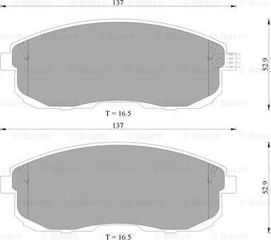 BOSCH 0 986 505 792 - Комплект спирачно феродо, дискови спирачки vvparts.bg