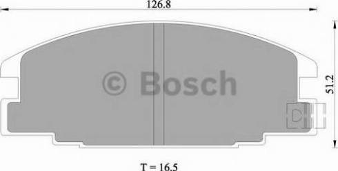BOSCH 0 986 505 700 - Комплект спирачно феродо, дискови спирачки vvparts.bg
