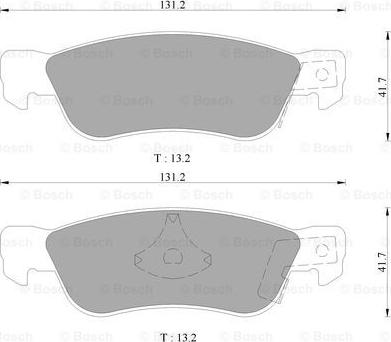 BOSCH 0 986 505 701 - Комплект спирачно феродо, дискови спирачки vvparts.bg