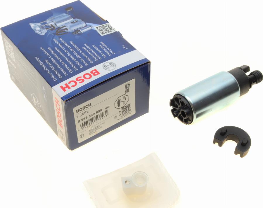 BOSCH 0 986 580 908 - Горивна помпа vvparts.bg