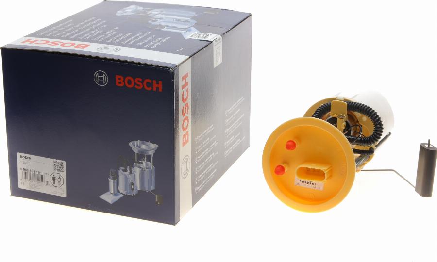 BOSCH 0 986 580 191 - Горивопроводен модул (горивна помпа+сонда) vvparts.bg