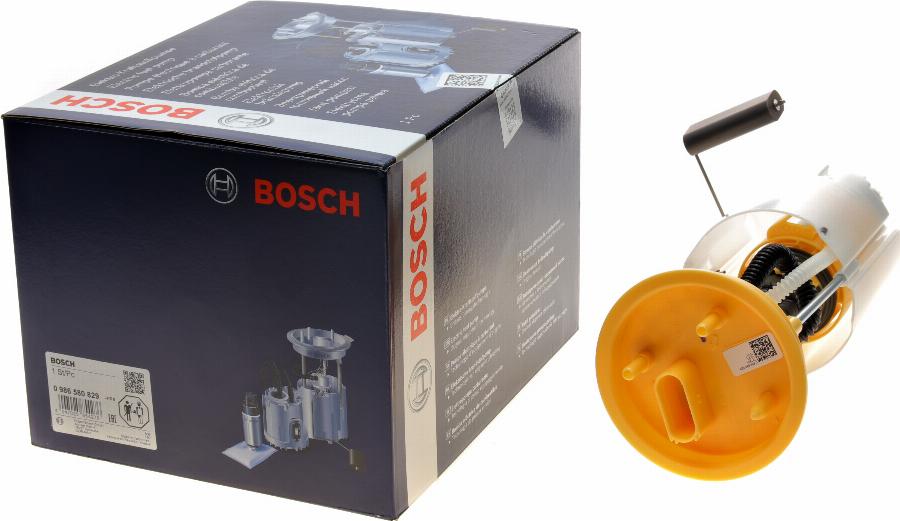 BOSCH 0 986 580 829 - Горивопроводен модул (горивна помпа+сонда) vvparts.bg