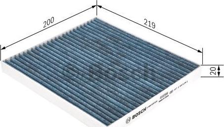 BOSCH 0 986 628 529 - Филтър купе (поленов филтър) vvparts.bg