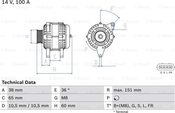 BOSCH 0 986 049 940 - Генератор vvparts.bg