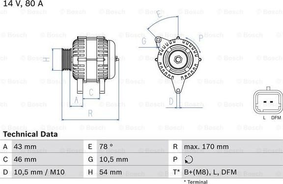 BOSCH 0 986 049 410 - Генератор vvparts.bg