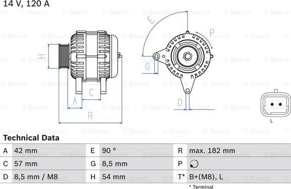 BOSCH 0 986 049 810 - Генератор vvparts.bg