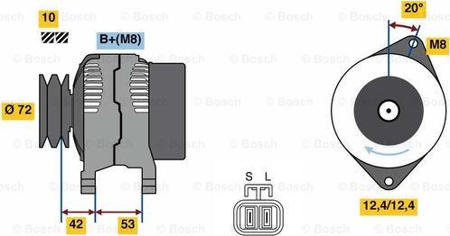 BOSCH 0 986 049 880 - Генератор vvparts.bg