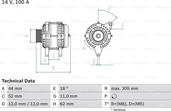 BOSCH 0 986 049 231 - Генератор vvparts.bg