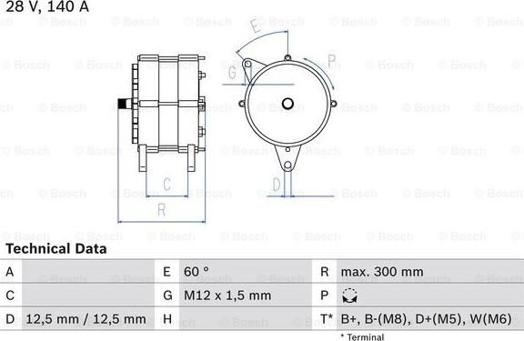 BOSCH 0 986 045 990 - Генератор vvparts.bg