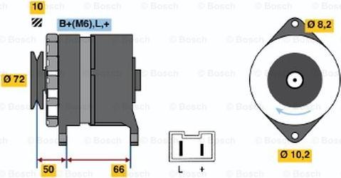 BOSCH 0 986 040 031 - Генератор vvparts.bg