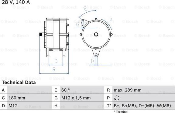 BOSCH 0 986 041 640 - Генератор vvparts.bg