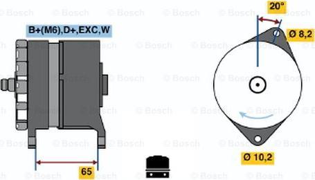 BOSCH 0 986 042 251 - Генератор vvparts.bg