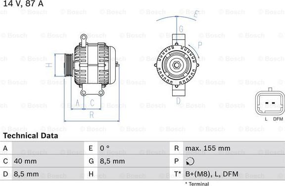 BOSCH 0 986 042 720 - Генератор vvparts.bg