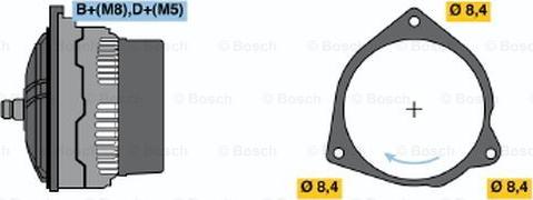 BOSCH 0 986 047 180 - Генератор vvparts.bg