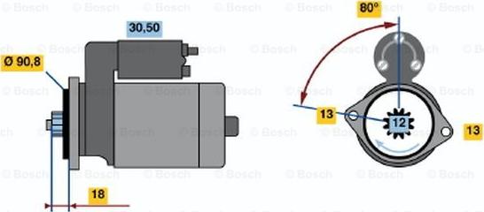 BOSCH 0 986 019 171 - Стартер vvparts.bg