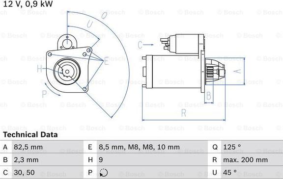 BOSCH 0 986 019 311 - Стартер vvparts.bg