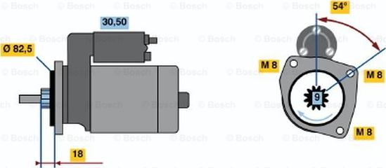 BOSCH 0 986 014 580 - Стартер vvparts.bg