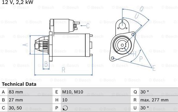 BOSCH 0 986 014 680 - Стартер vvparts.bg