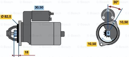 BOSCH 0 986 014 620 - Стартер vvparts.bg