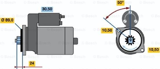 BOSCH 0 986 014 071 - Стартер vvparts.bg