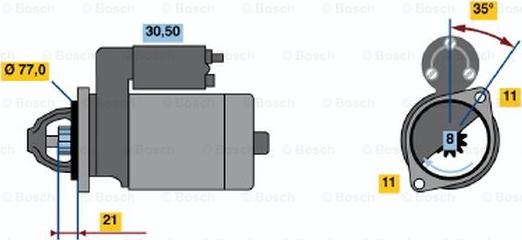 BOSCH 0 986 014 151 - Стартер vvparts.bg