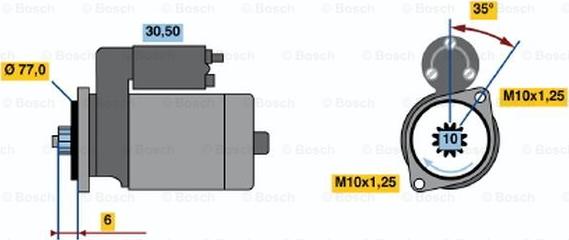 BOSCH 0 986 014 161 - Стартер vvparts.bg