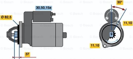 BOSCH 0 986 014 361 - Стартер vvparts.bg