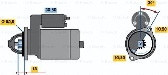 BOSCH 0 986 014 281 - Стартер vvparts.bg